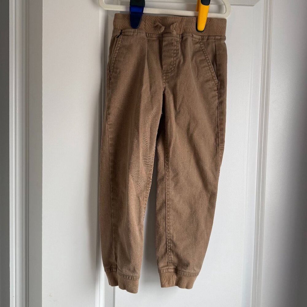 Janie and Jack the Classic Twill Jogger Elm Tree Brown Size 5